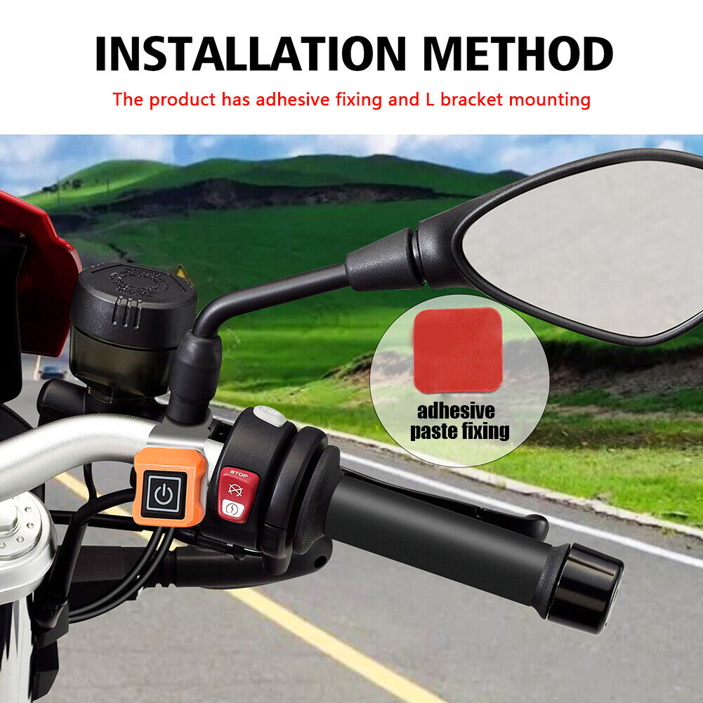 12V 3-Gear Electric Heated Handlebar Grips Scooter Motorcycle Universal