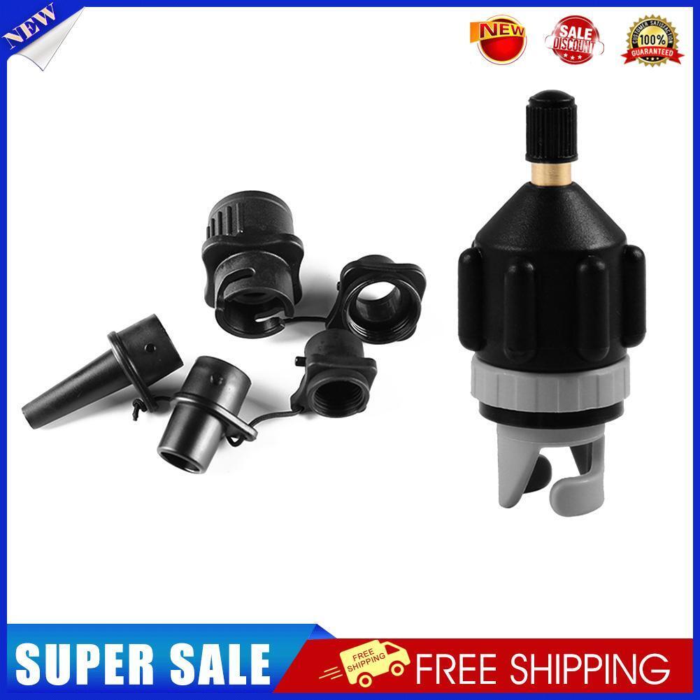 Paddle Air Valve Adaptor Inflatable Boat Kayak Tire Compressor Converter