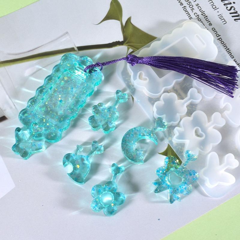 Flower Listing Silicone Mold Pendant Molds for Home Decoration Jewelry Tool