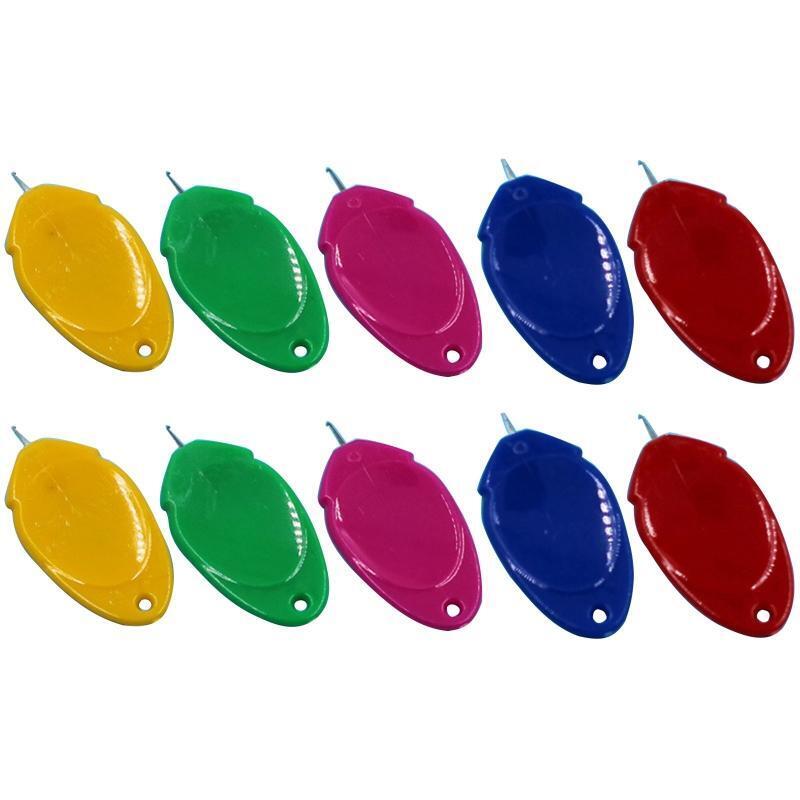 Plastic Needle Threader for Hand Sewing, Wire Loop DIY Needle Threader
