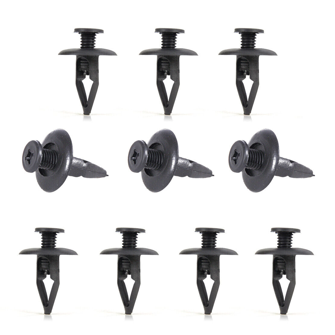 10x Nylon Fastener Rivet Push-Type Retainer Fender Clips NA0156145 6384401A00 Li
