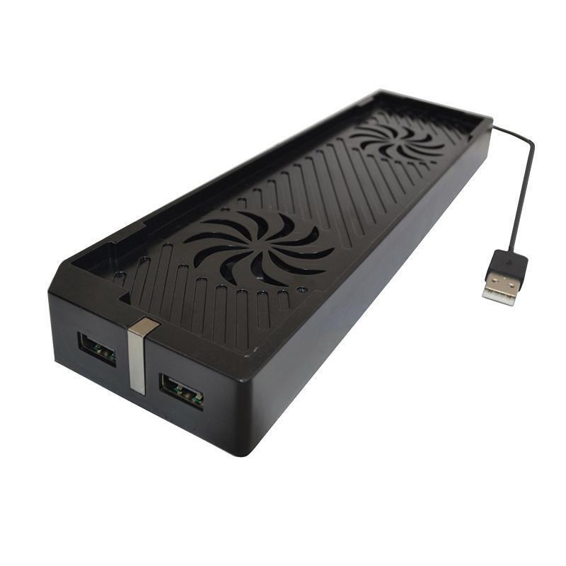 Portable Vertical Stand Cooling Fan for Xbox One S Non-slip Vertical Dock Holder