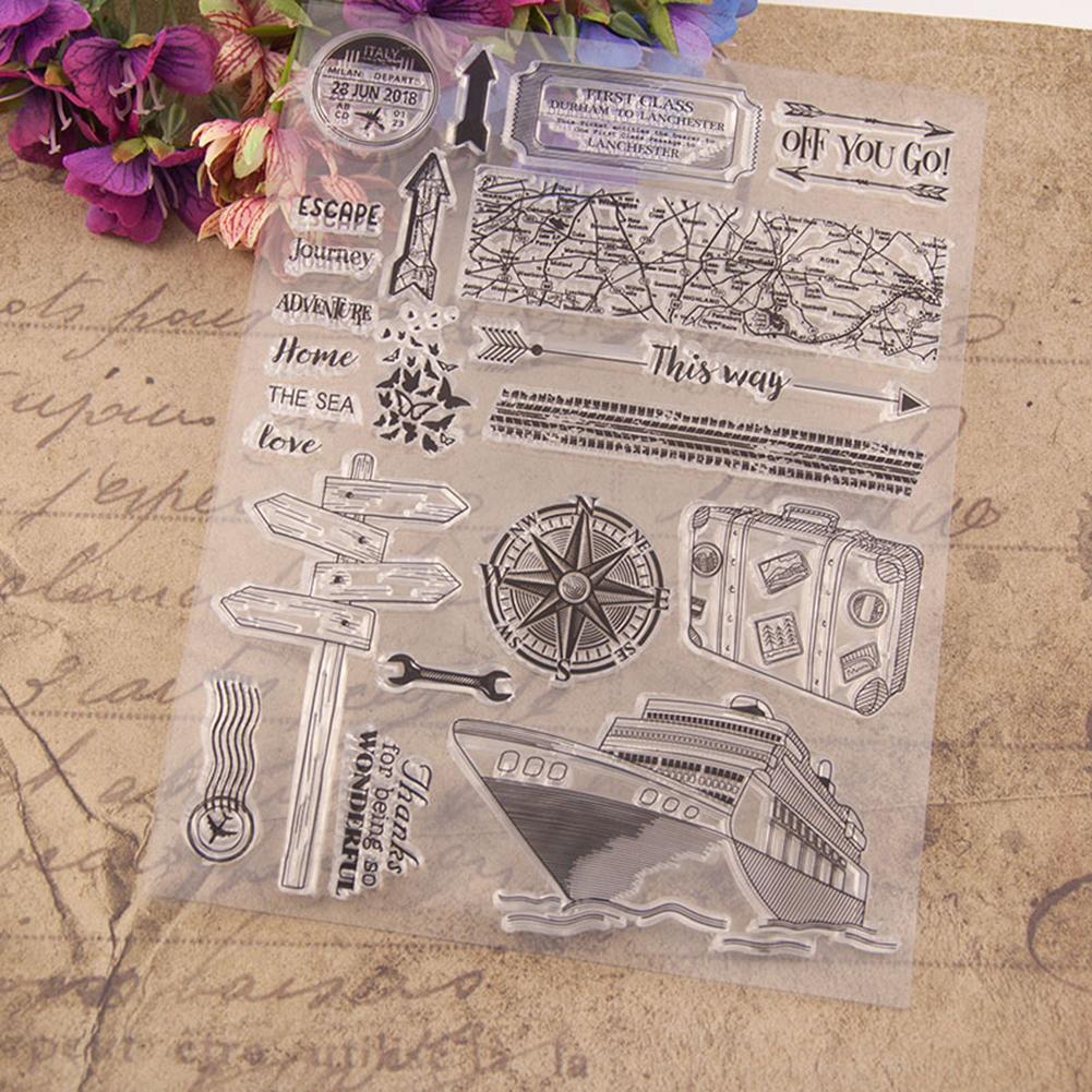 Journey Silicone Transparent Seals Clear Stamps for DIY Scrapbooking Photo