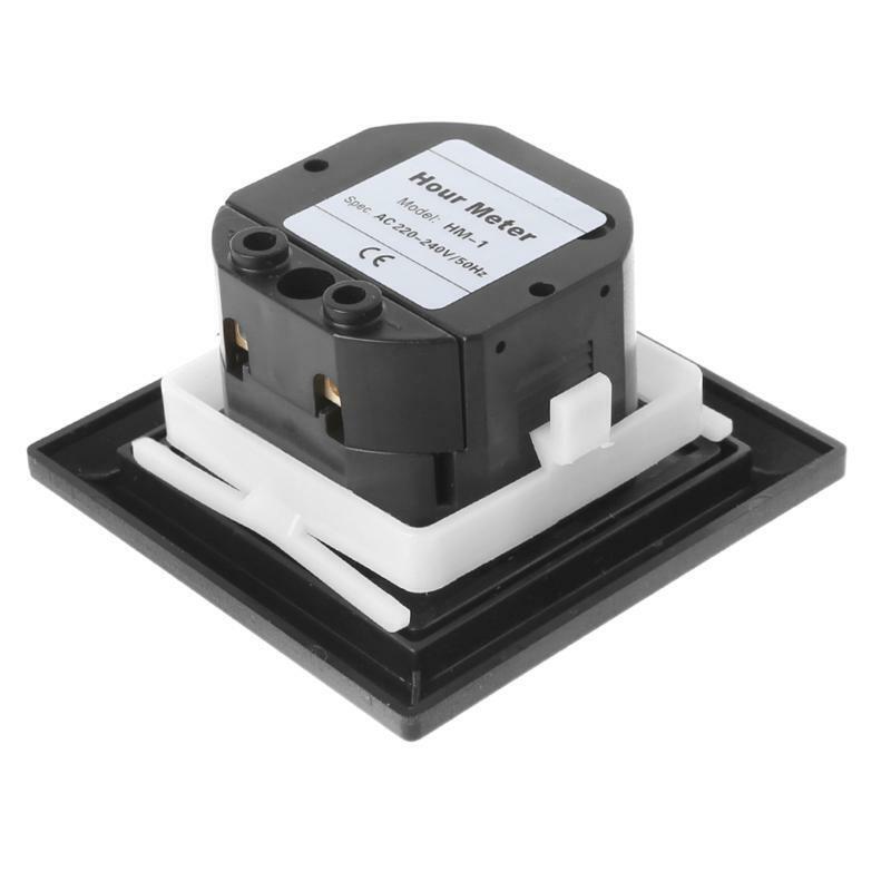 Timer Square Counter Digital 0-99999.99 Gauge 0.3W AC220-240V 50/60Hz AC Hour