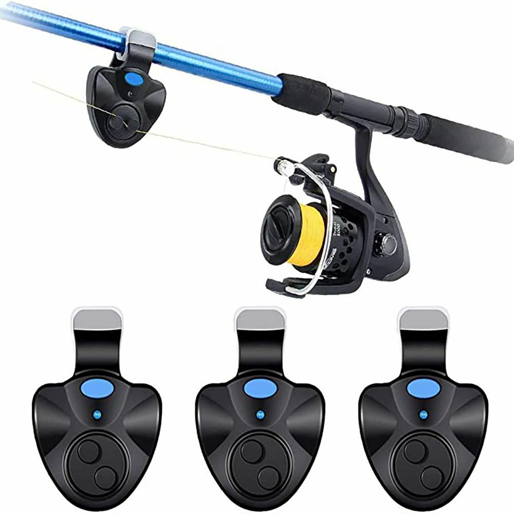 Portable LED Indicator Non-slip Fishing Alarm Siren Buzzer Bite Reminder