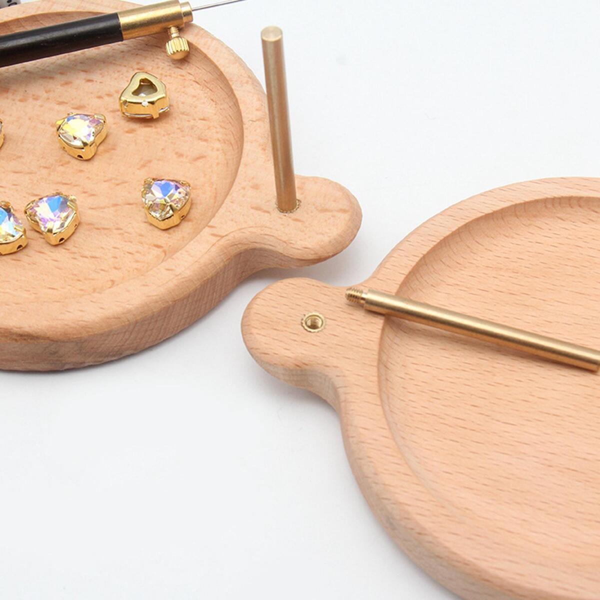 Wood Bead Spinner Bead Loader Spinning Bead Bowl DIY for Bracelet Making