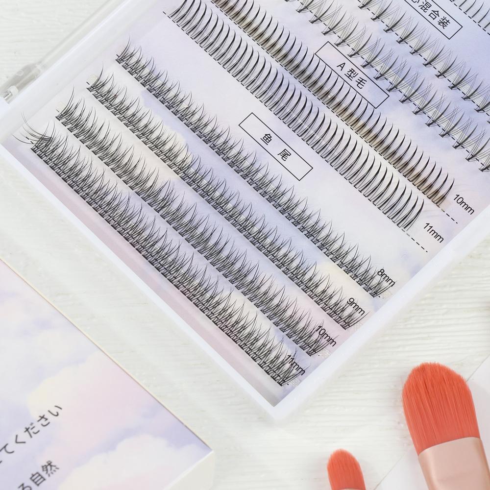 A Type False Eyelashes Individual Eyelashes Extension Faux Mink Hair Mixed Type