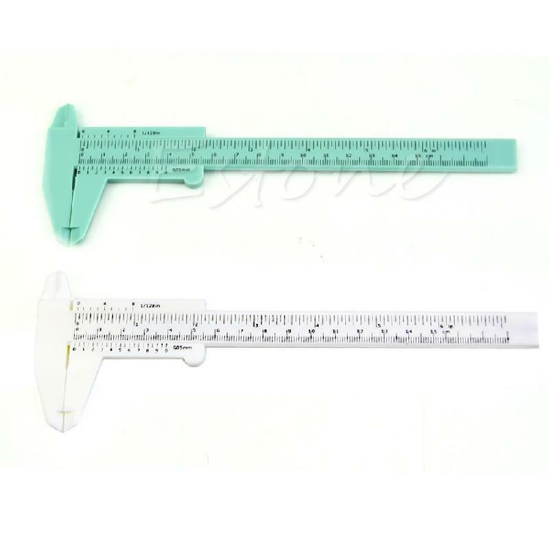 New 6Inch 150mm Plastic Ruler Sliding Gauge Vernier Caliper Jewelry Measuring