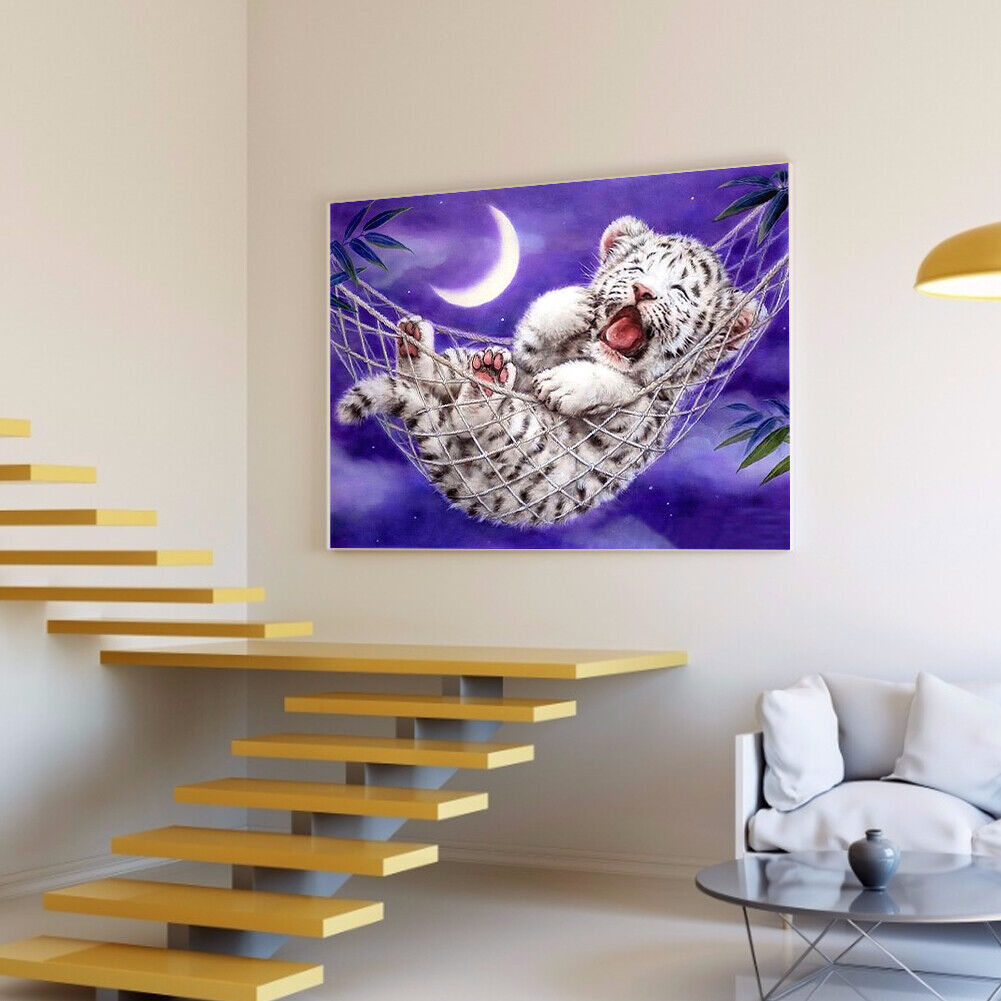 Full Round Drill Diamond Painting 5D DIY Little Tiger Rhinestone Picture