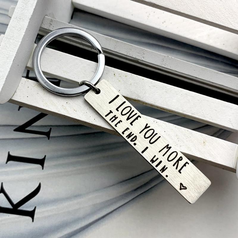 2 PCS/Set Matching Keychain Gift for Couples Personalized Keychains Presents