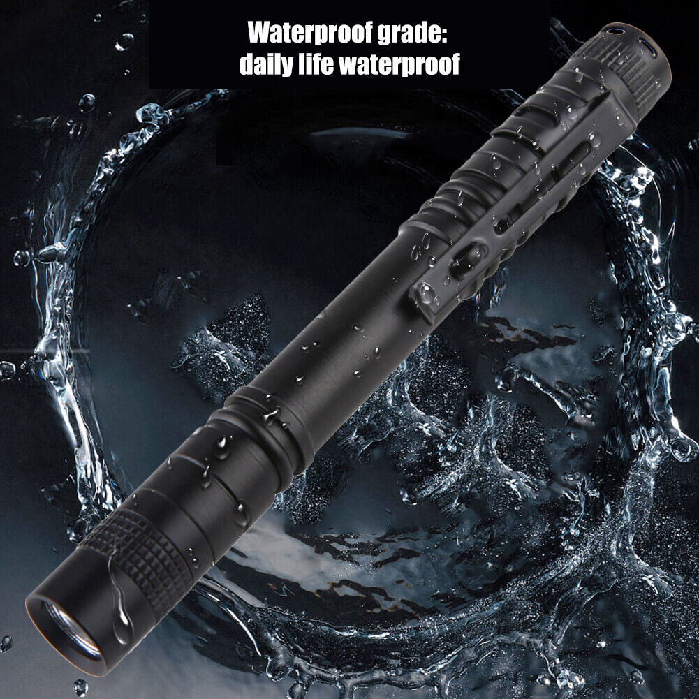 Mini Pen Light XPE R3 Torch Waterproof Clip Pocket Outdoor LED Flashlight