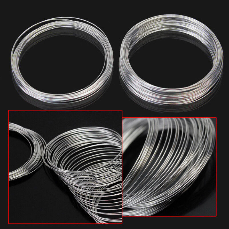 Stainles Steel Memory Wire 60 Loops Jewelry Making Crafts For Bangle Bracelet