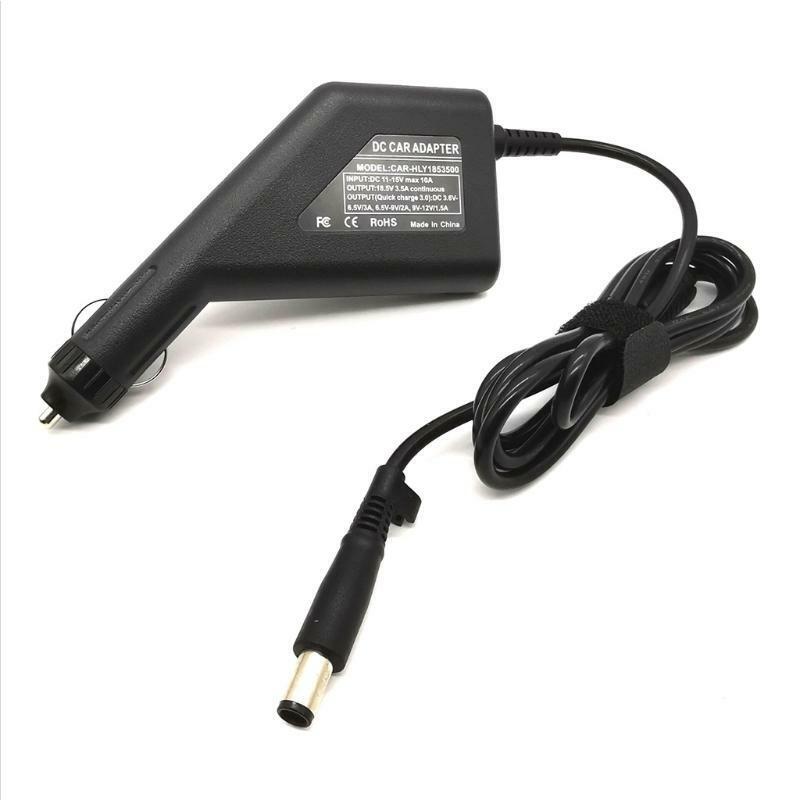 QC3.0 Auto DC Charger Adapter 7.4x5.0mm Power Supply 3.5A USB for Laptop 18.5V