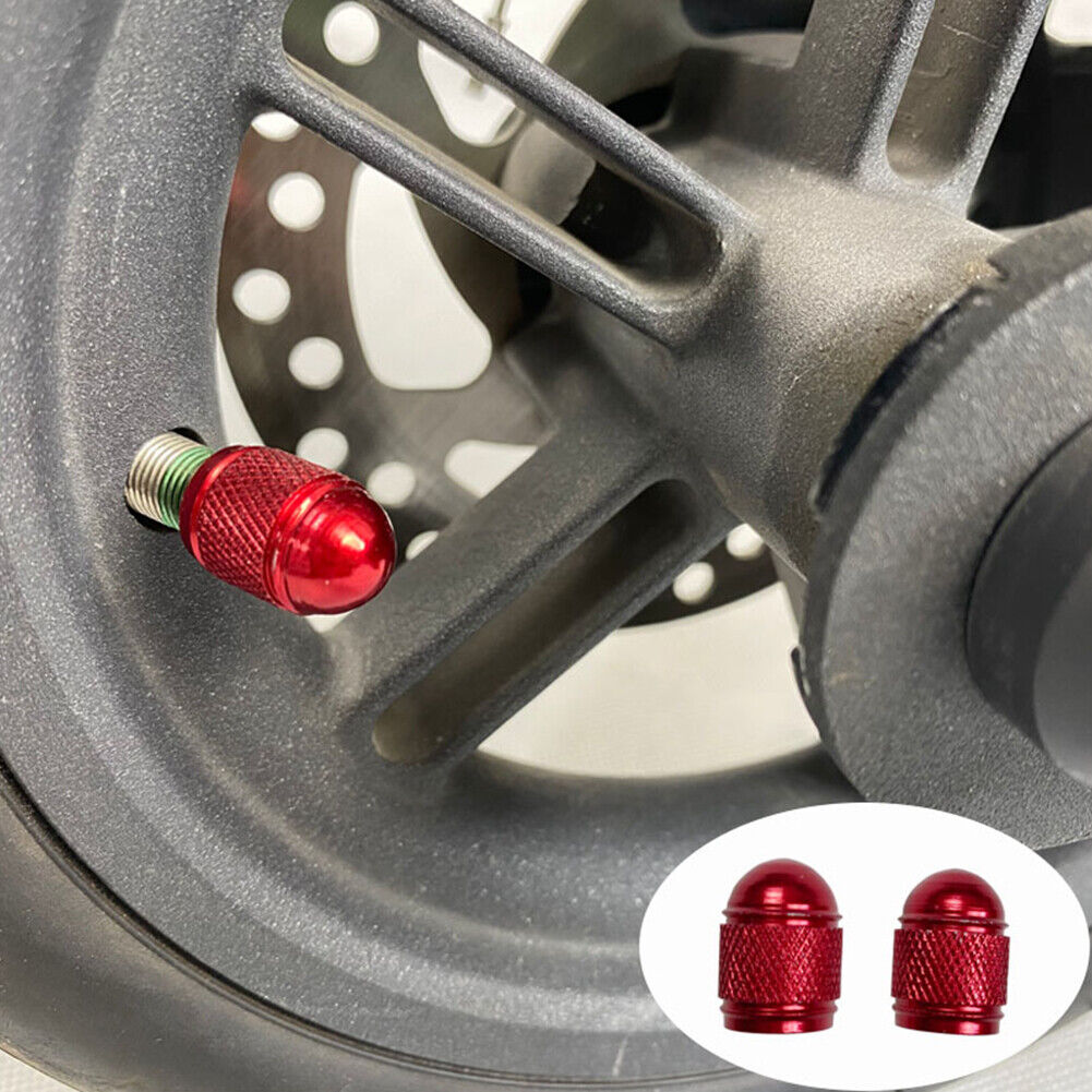 2pcs Electric Scooter Valve Stem Cap Dust-proof Cover for M365 Pro (Red)