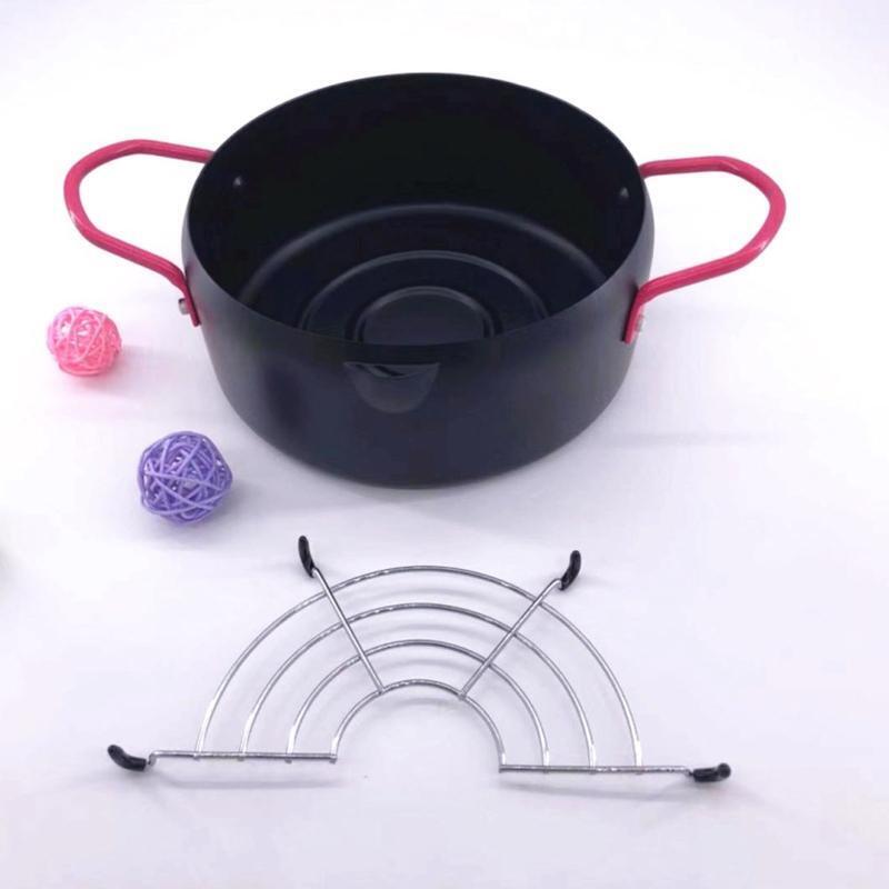 Japanese Style Tempuras Frying Pan Household Mini Non-stick for Induction Cooker