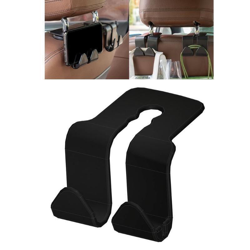 Multi-functional Cell Phone Holder Headrest Storage Hook for Car Practical Tool