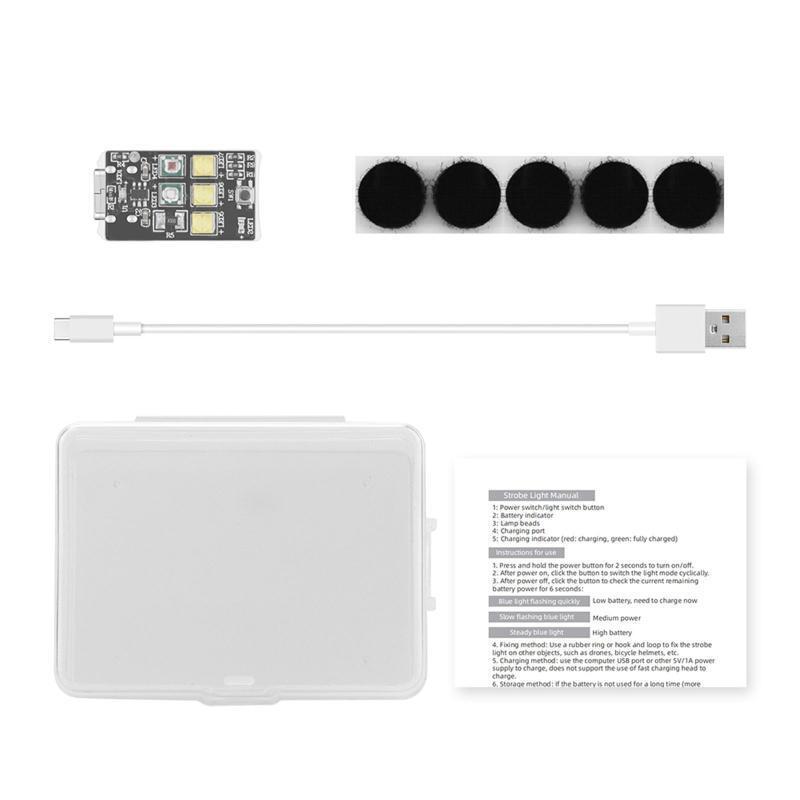 3 Color Adjustable Anti-Collision Light 6KM Visible Head Tail Lamp for Mini 3Pro