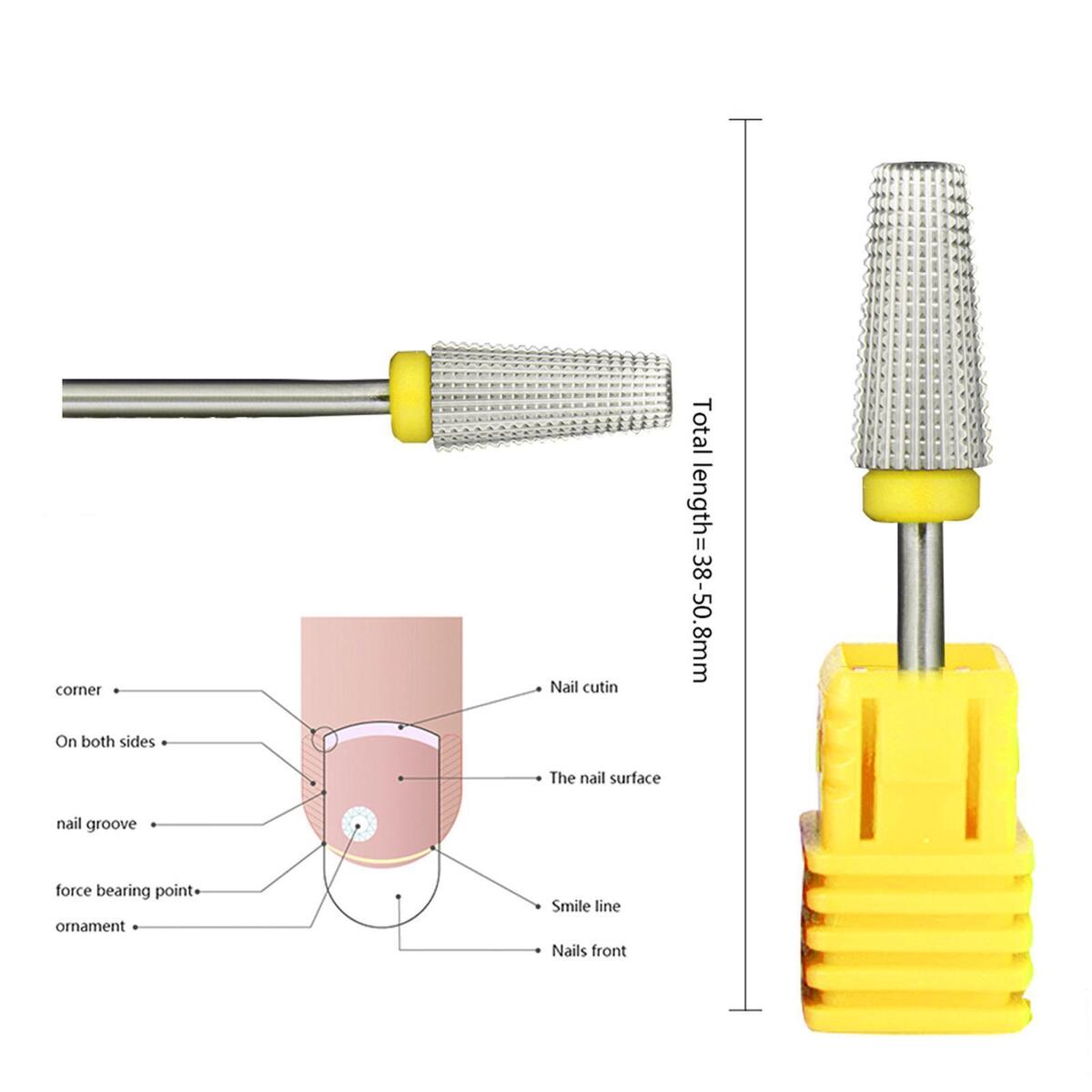 2pcs Salon Rotary Manicure Buffing   for Sharpening Reshaping