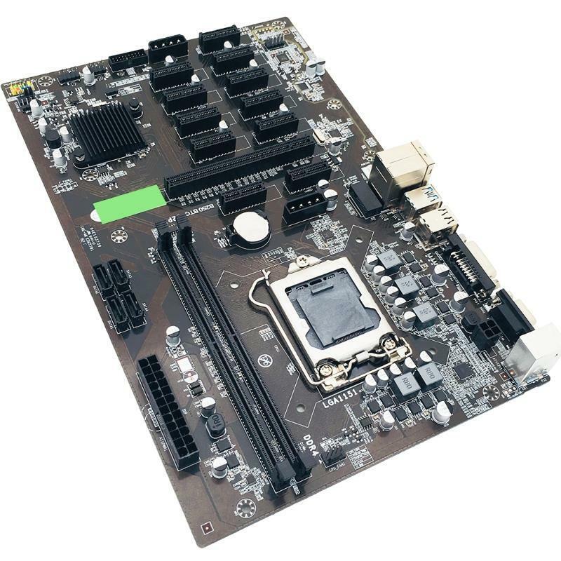 B250 BT Miner Motherboard DDR4 CPU LGA 1151 Supports12 PCI-E 16X Graphics Card