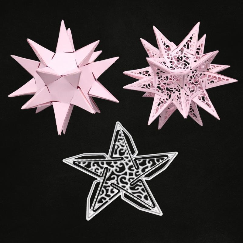 Five Star Cutting Dies Stencil Scrapbooking Paper Card Embossing Craft DIY Tool