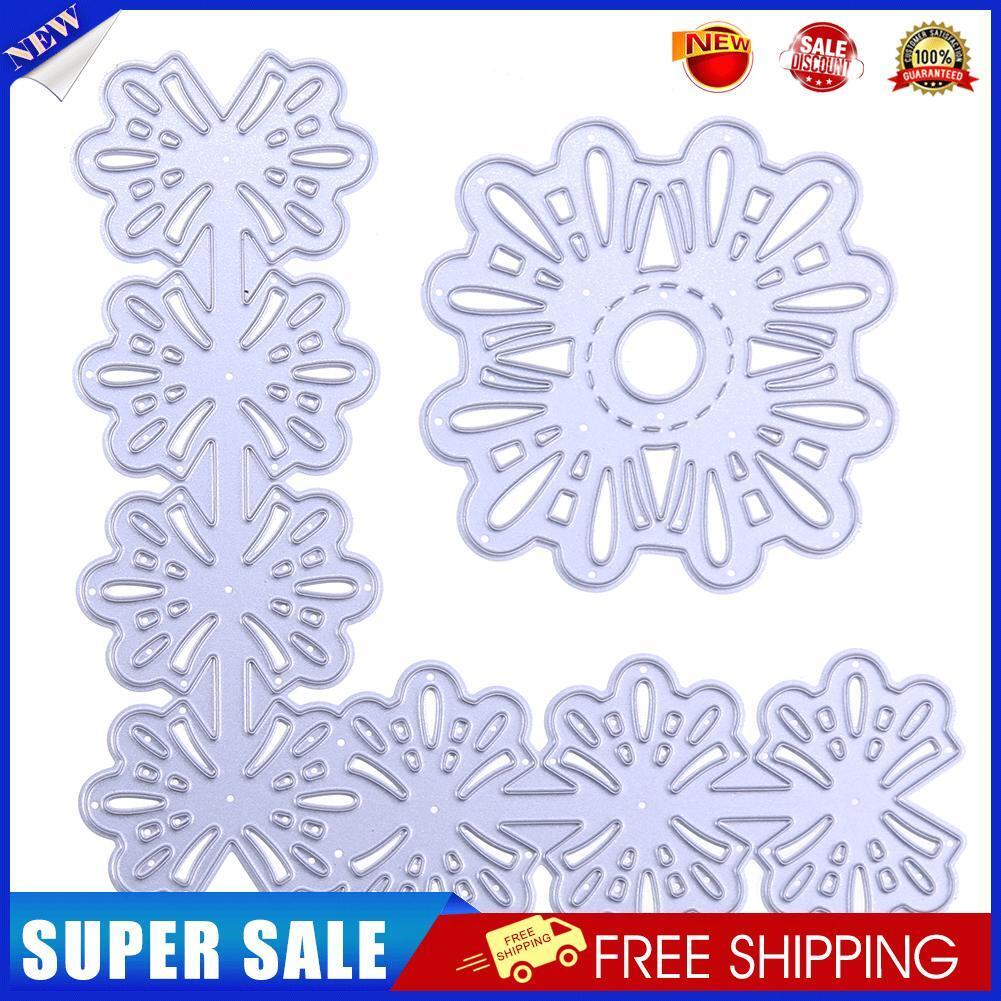 2pcs DIY Flower Lace Cutting Dies Stencils Scrapbook Embossing Album Cards-