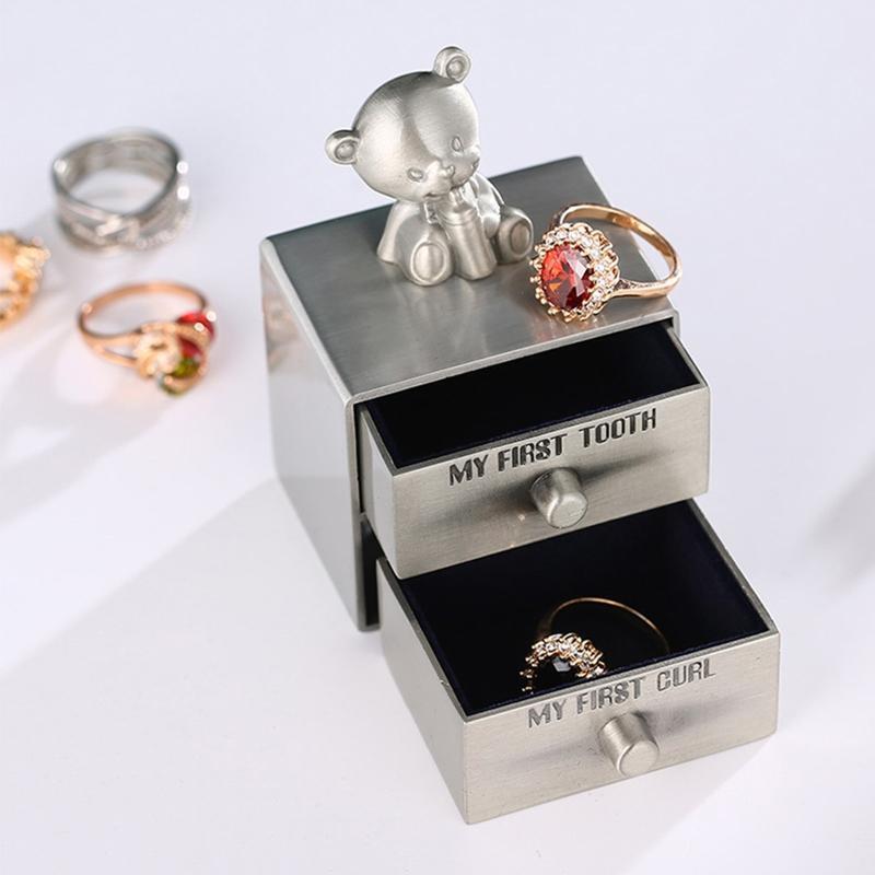 My First Tooth and My First Curl Storage Box Keepsake Boxes Organizer