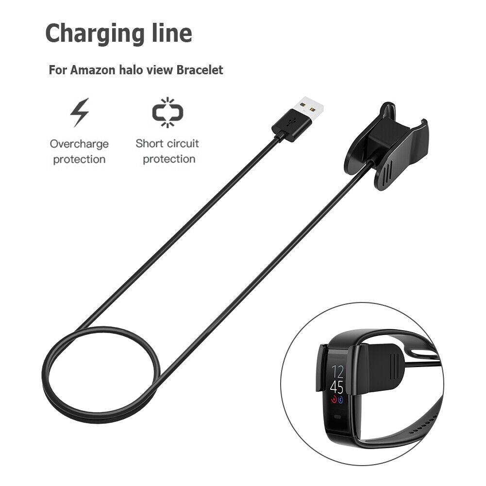 Fitness Tracker Charging Cable for Amazon Halo View Sports Bracelet Charger