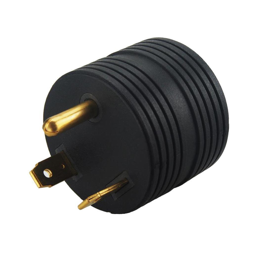 Durable TT-30P Male To NEMA 5-15R Female Adapter Connector 30A 125V For RV