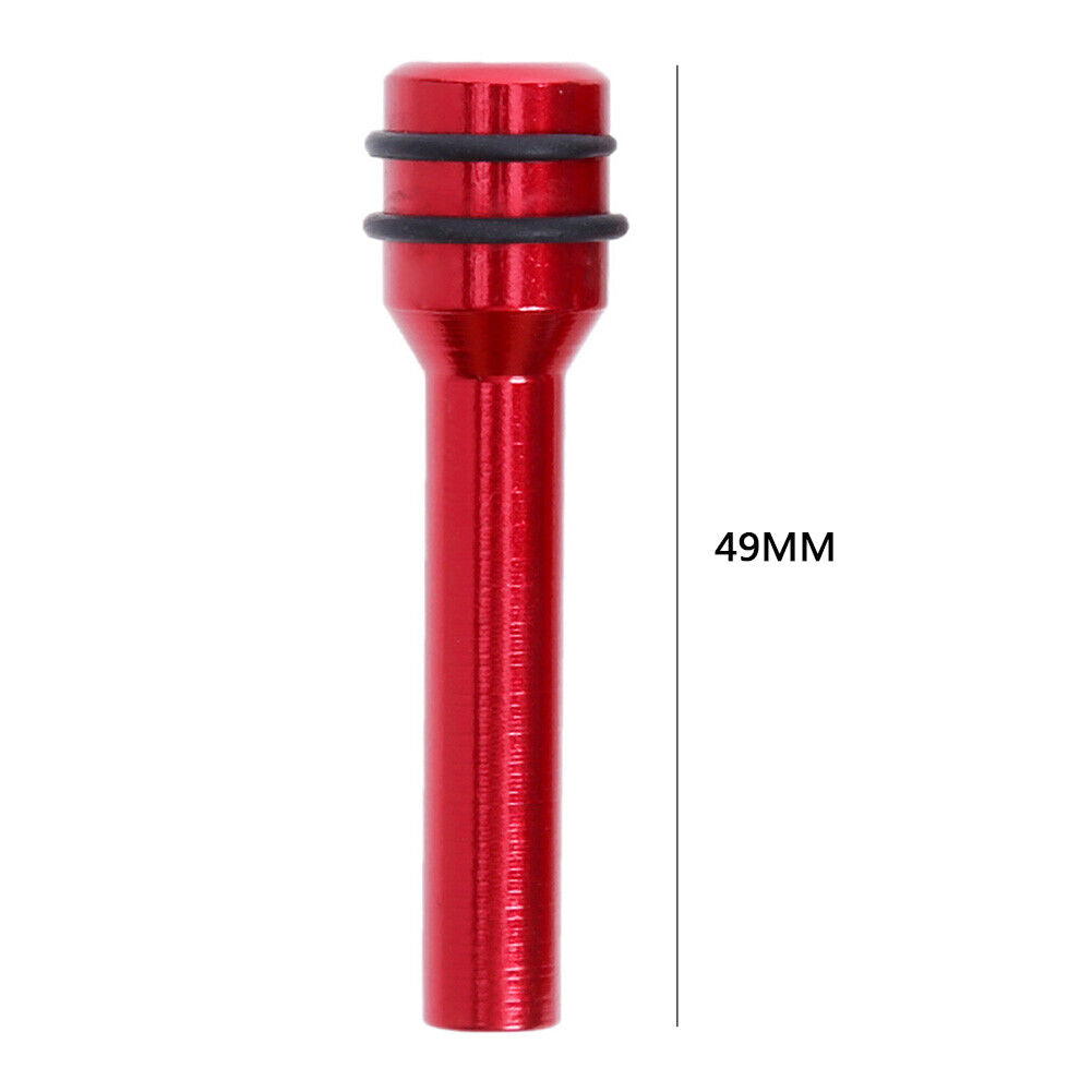 Universal Car Door Lock Knob Aluminum Alloy Door Lock Knob 2 inch (Red)