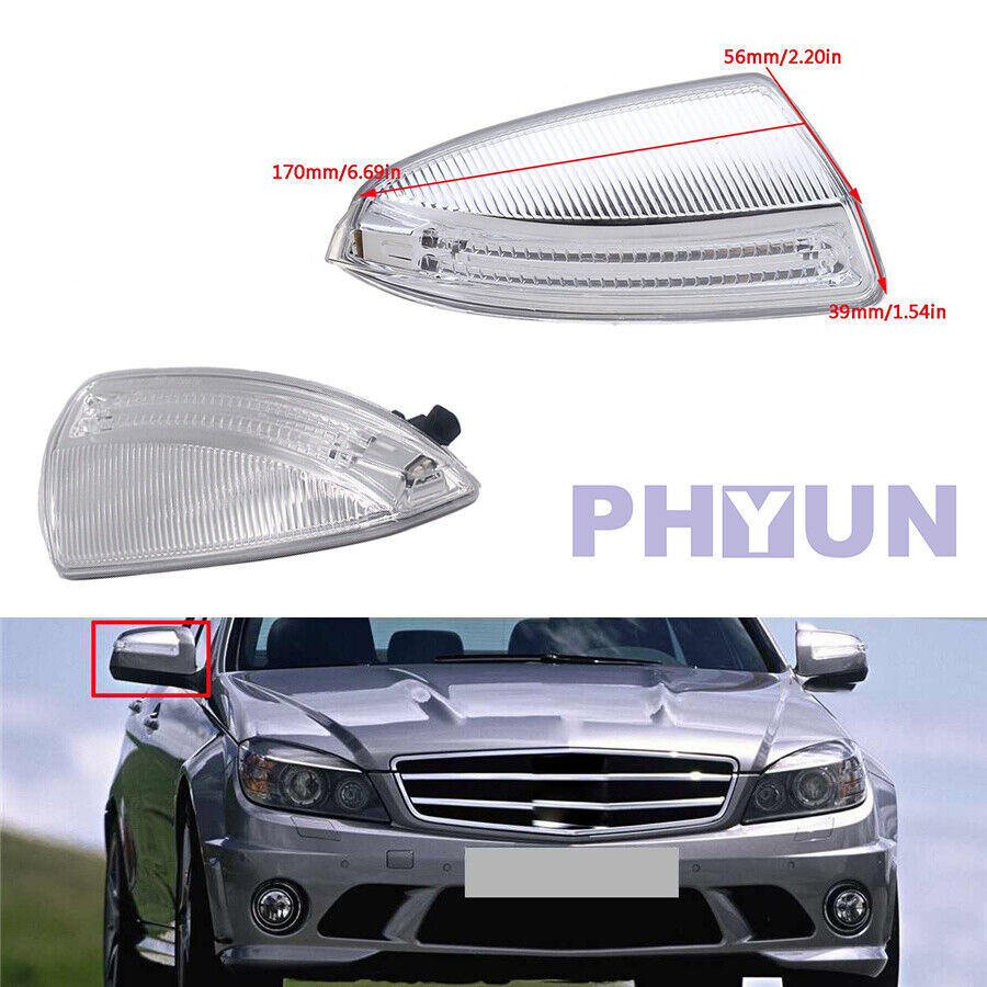Yellow Light Right Rear Mirror Turn Signal Lens FOR MERCEDES BENZ DOOR W204 C250