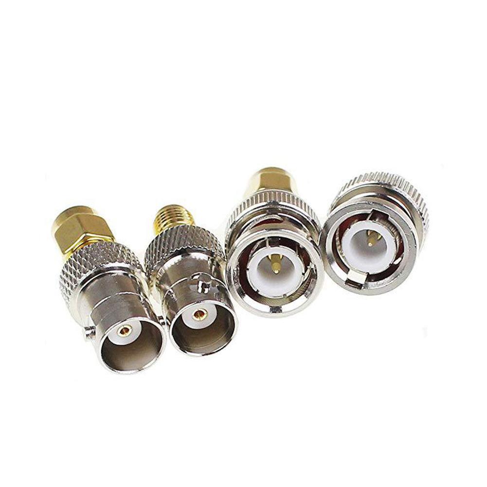 4pcs BNC Female to SMA Male Connectors Type RF Connector Adapter Converter