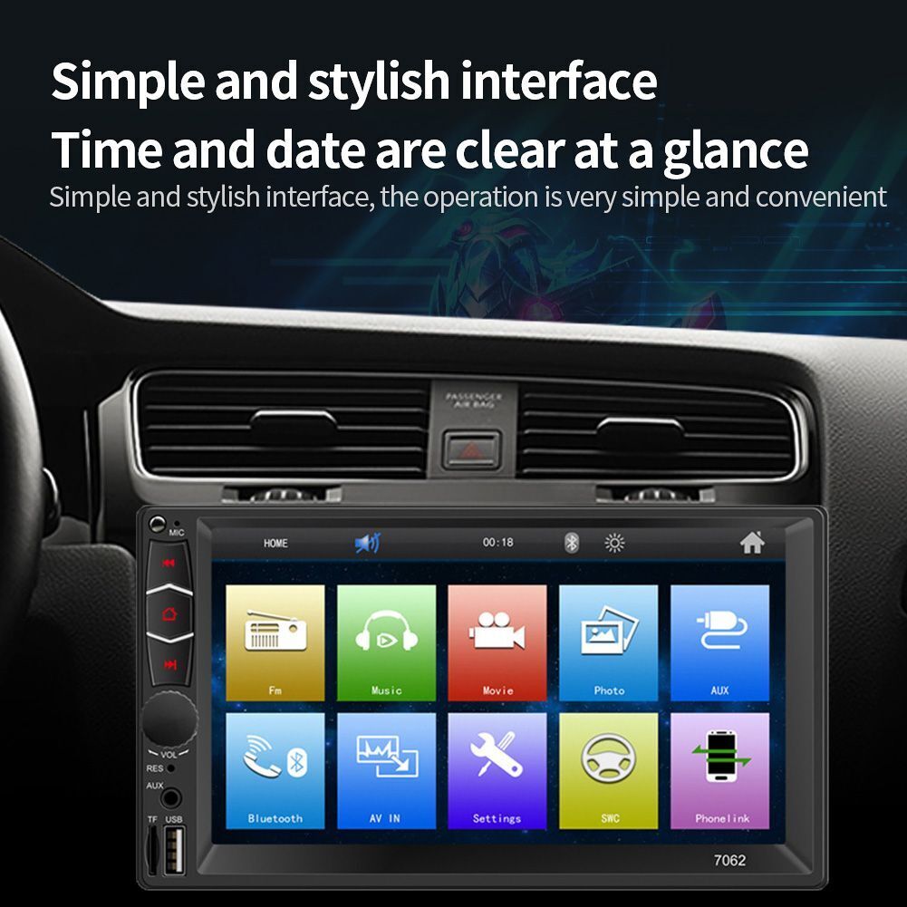 Touch Screen In-dash Audio Head Unit Car MP5 Player Bluetooth Car Stereo Radio