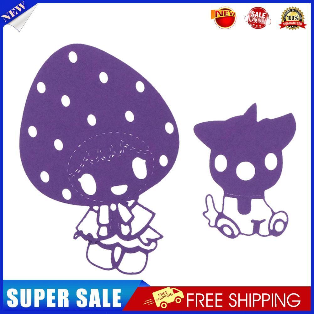 2pcs Mushroom Cutting Dies for DIY Metal Stencil Scrapbooking Emboss Craft-
