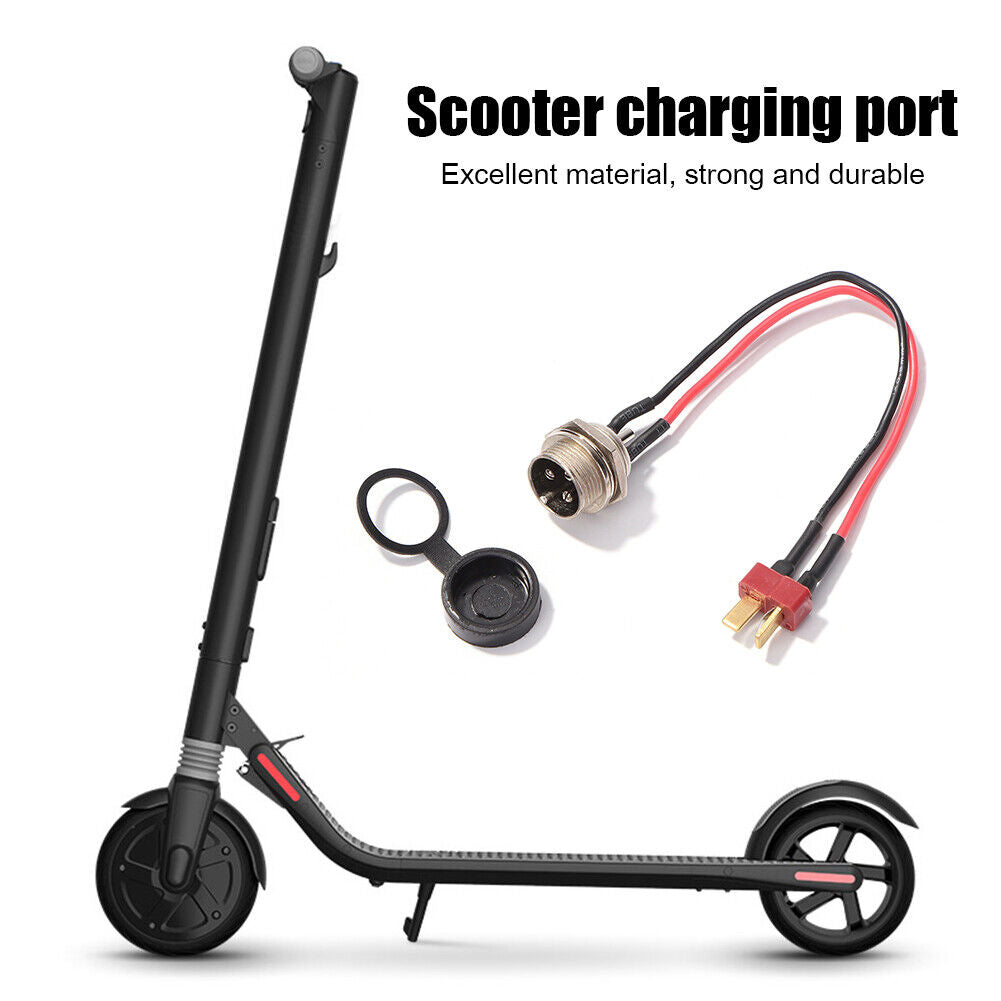 Electric Scooter Parts Power Charger T-head Charging Port for KUGOO M4 PRO