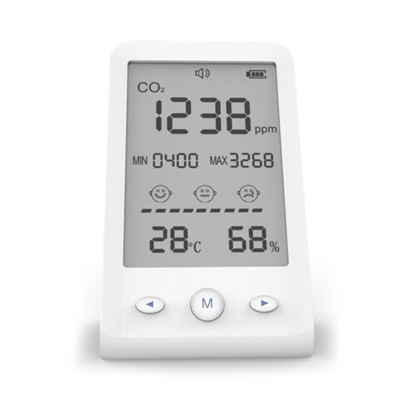Carbon Dioxide CO2 Detector Monitor with Max/Min Display Temp Humidity