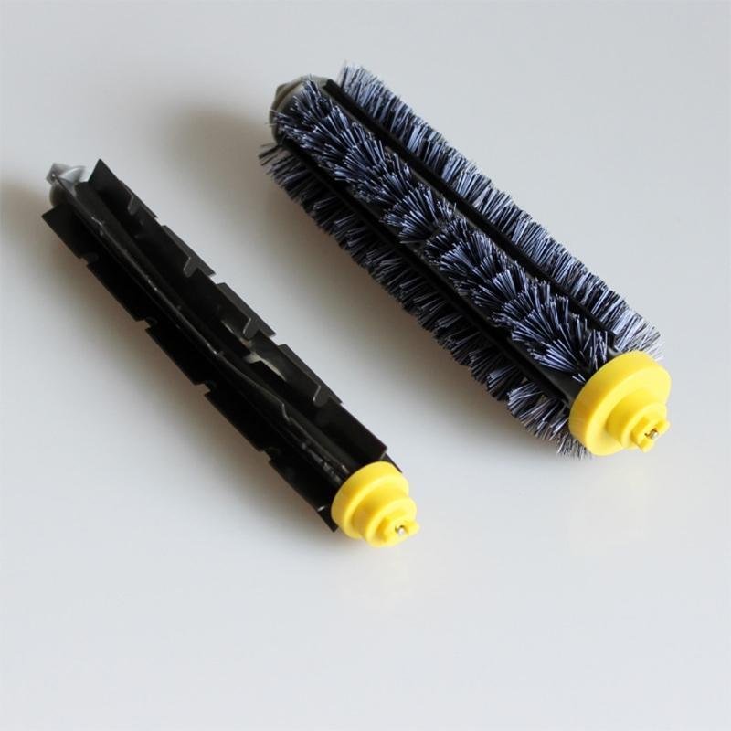 Bristle Brush & Flexible Beater Brush Set for Removing Pet Hair Dirt Dust Debris
