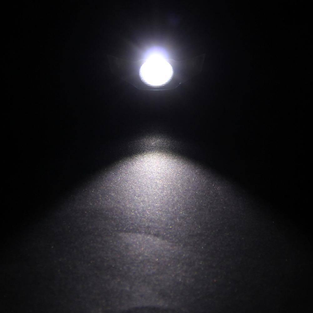 300LM Mini Super Bright Headlight R3 + 2 LED 4 mode white orange