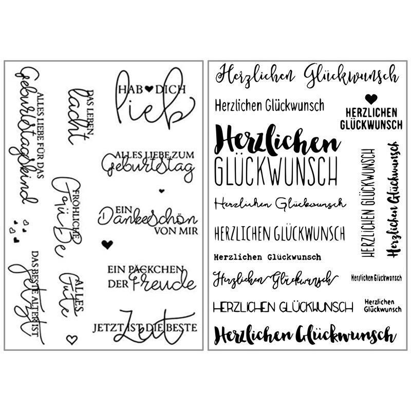 German Silicone Clear Stamp for Scrapbooking Paper Art Crafts Journal Supplies