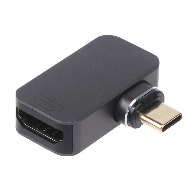 Type C Male to HDMI-Compatible 2.0 Connector Right Angle Adapter for Windows