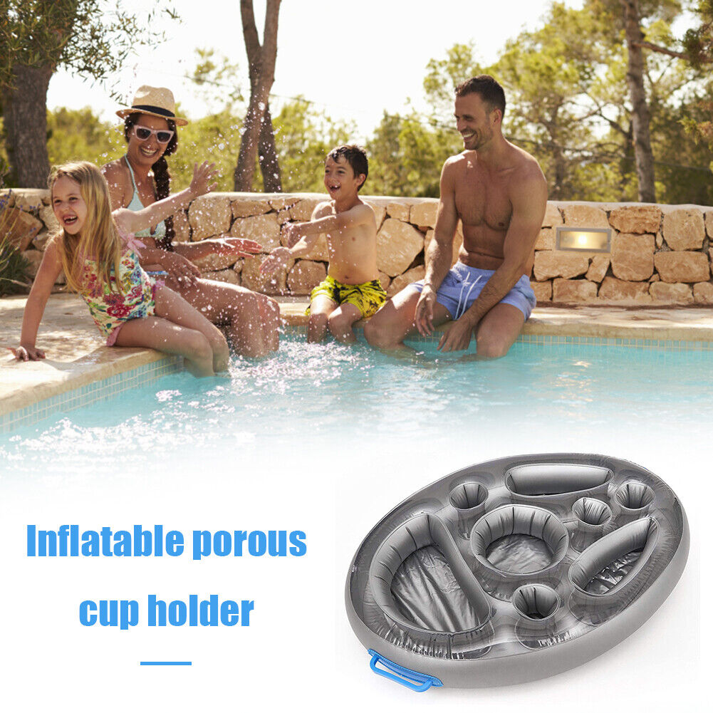Summer Party Bucket Cup Holder Inflatable Pool Float Beer Drink Cooler Tool