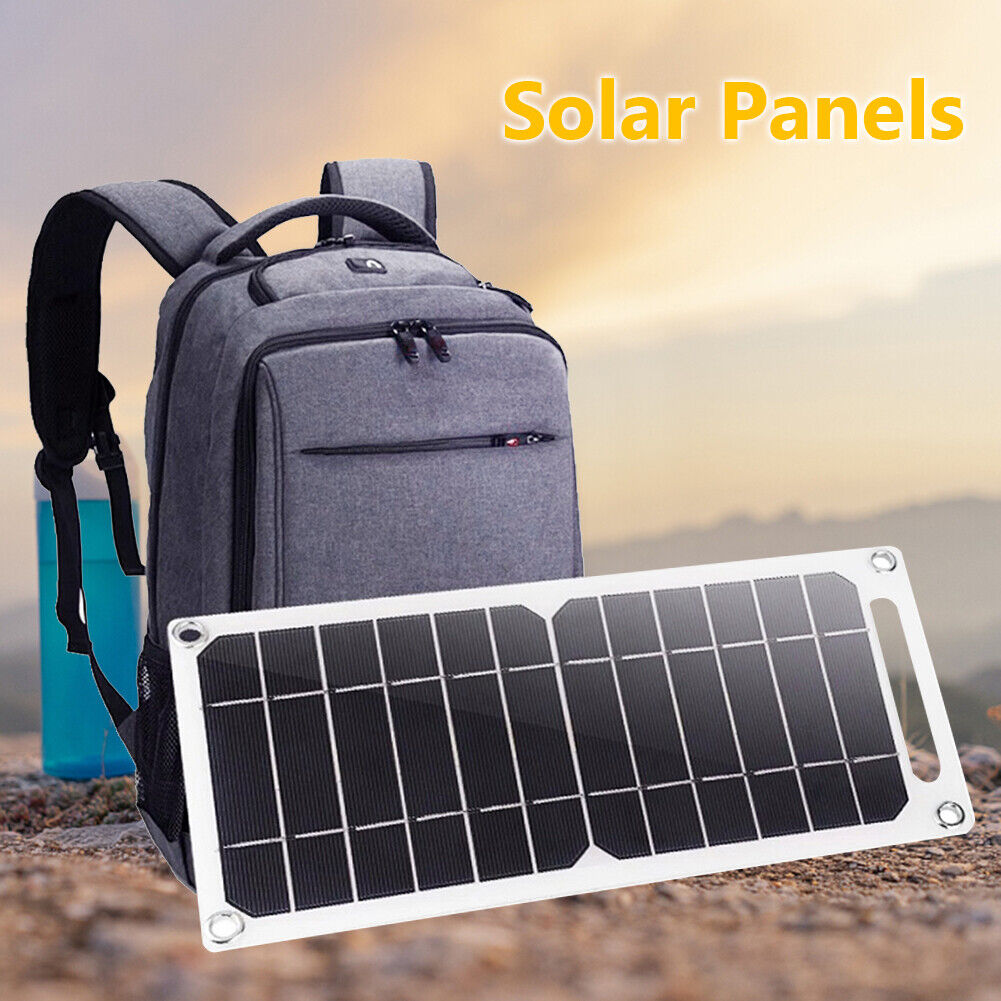 USB Solar Panel Outdoor 6W 5V Travel Solar Charger Generator Power Bank