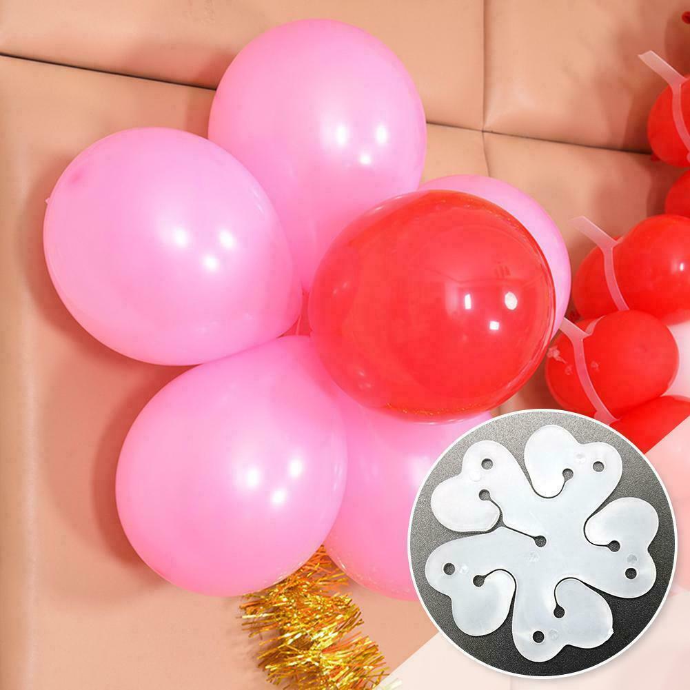 10PCS 5 In 1 Balloon Clips Shaped Tie Holder Sealing Air Filled Party Decor