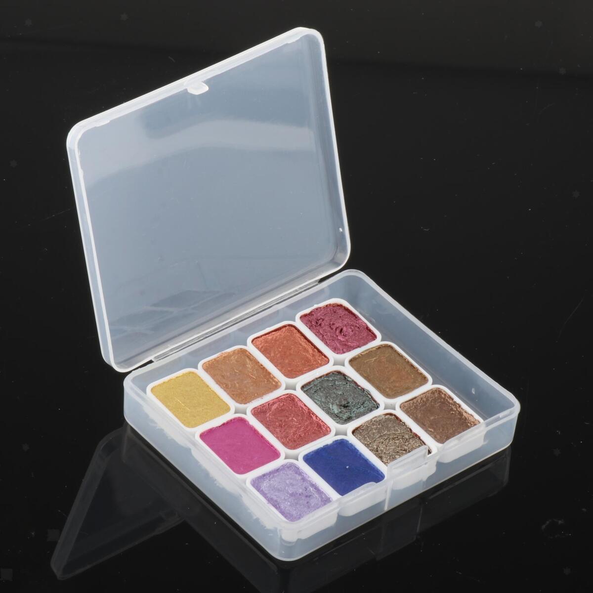 Nail Pigment Solid 12 Colors Pigment Powder Nail Art Powder for Beginners