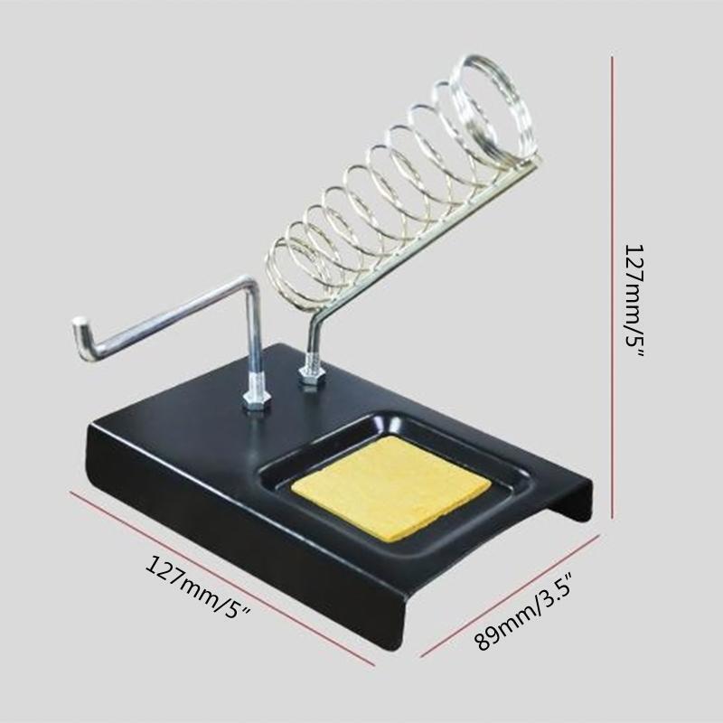Simple Soldering Iron Holder Iron Stand w/ Solder Sponge Portable Soldering Tool