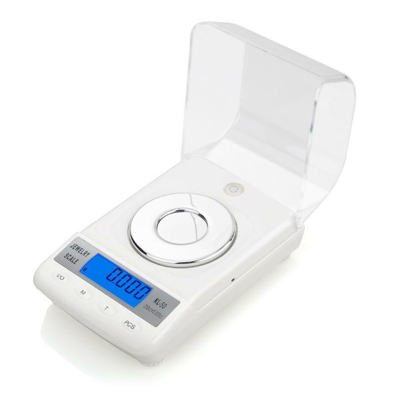 High Accuracy 0.001g 50g Digital Jewelry Scale Powder LCD Electronic Carat Scale