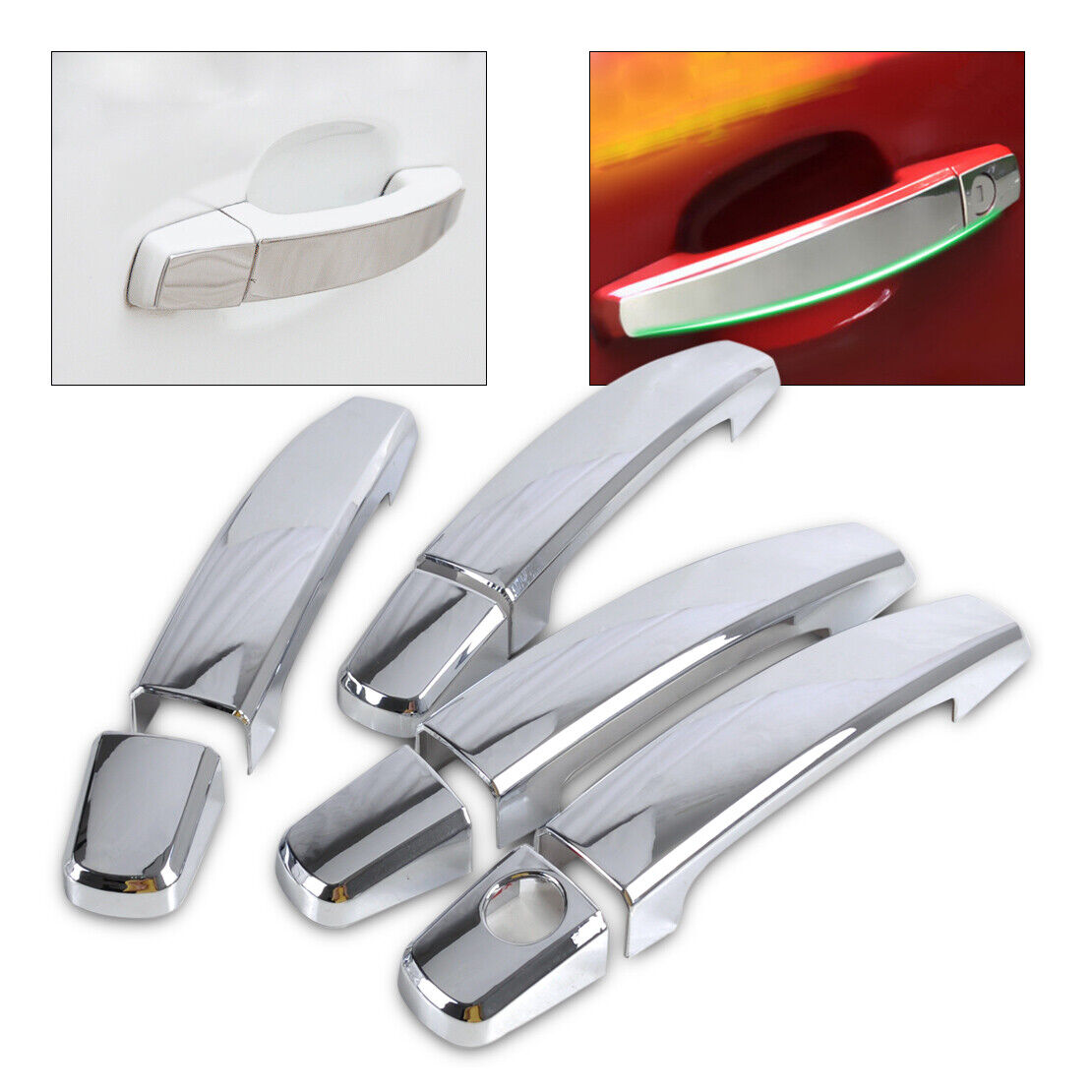 Chrome Car Door Handle Cover Trim Cap fit for Buick Chevrolet Cruze Holden OK Li