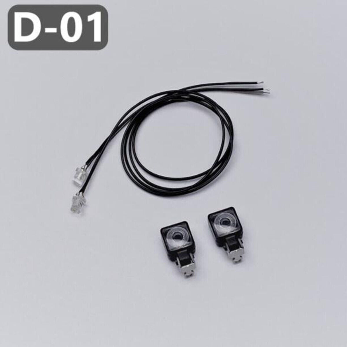 LED Square Spotlight D-01 Tow Head Light for 1/14 Tamiya Truck RC Car Accessory