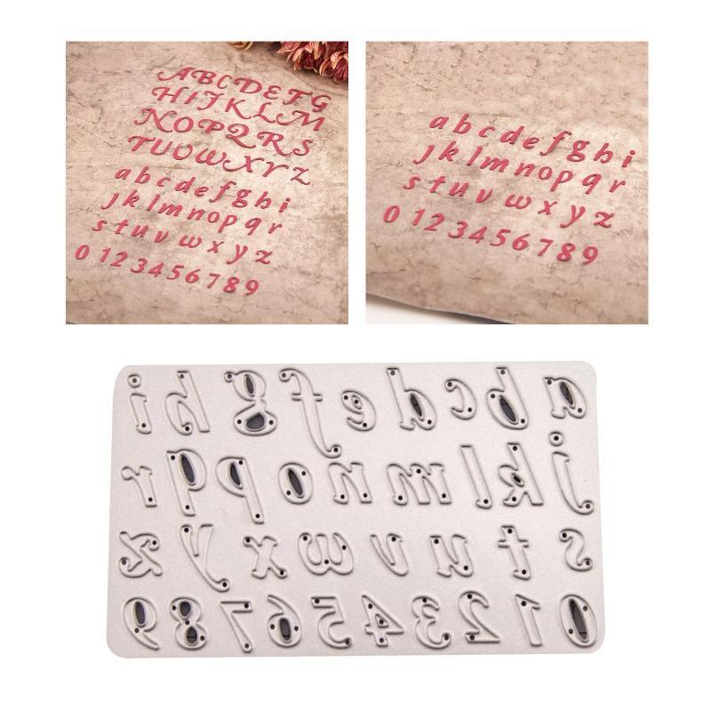 Letters Numbers Metal Cutting Dies for DIY Scrapbooking Diary Embellishments