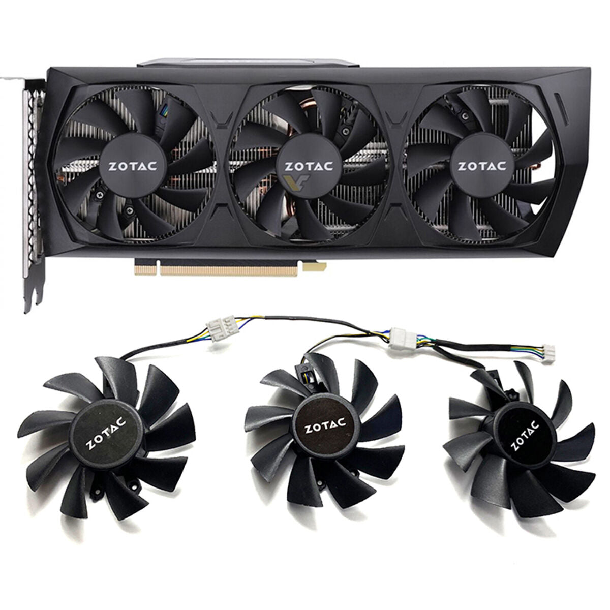 1Pair Of Cooling Fans for ZOTAC RTX3060 3060ti Thunderbolt GE PRO Graphics Card