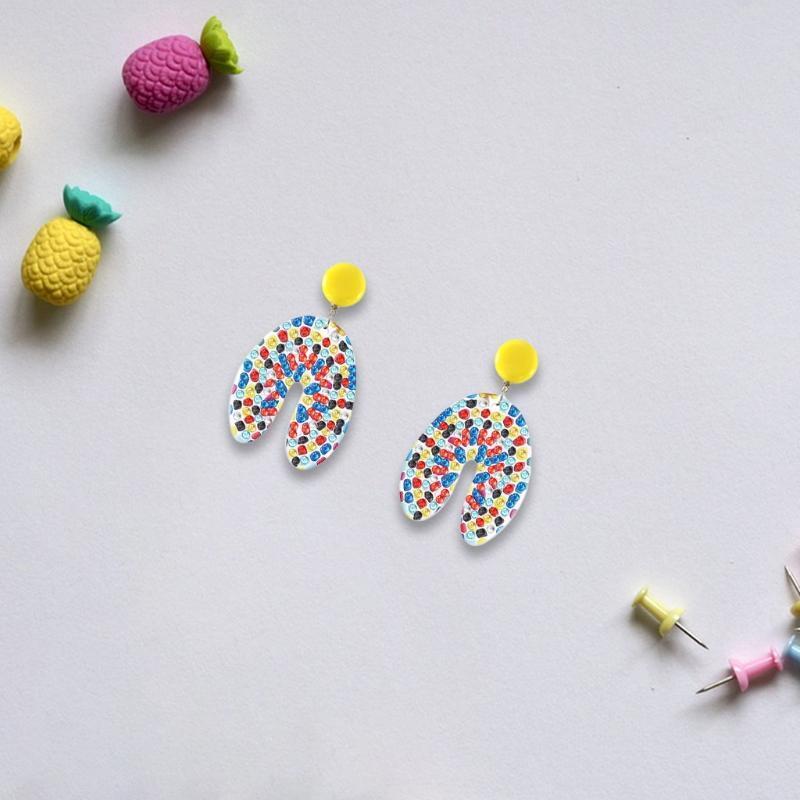 Rhinestone Drilling Ear Dangles Women Jewelry Fashion Gifts Diamond Earrings